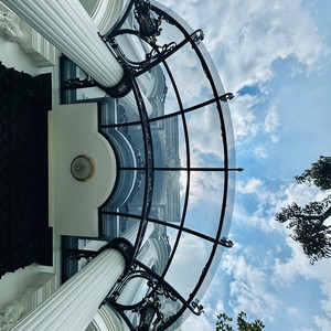Victorian <b>Iron</b> Canopy Entryway Decorative Metal Roof Outdoor Villa Balcony Cover Corrosion Resistant - Product Image 5