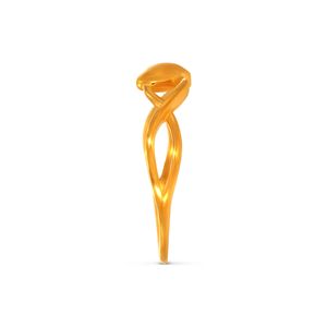 Anillo de Oro Heartwave Premium de 18K, Anillo Abierto con Corazón para Mujer, Diseño Minimalista de Amor, Joyería Fina Elegante - Product Image 4