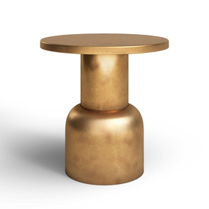 <b>Gold</b> Finished Aluminum End <b>Table</b> Coffee <b>Table</b> Round <b>Side</b> <b>Table</b> for Home & Commercial Interior Decorative Furniture - Product Image 3