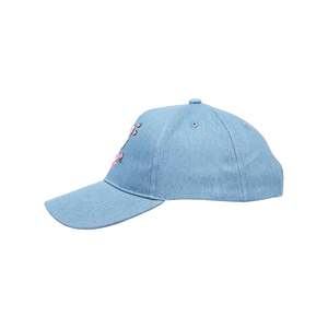 Gorra de Béisbol Kitty Denim Unisex, 100% Algodón, Ajustable, Panel Frontal Azul Claro, Diseño de 6 Paneles, Estilo Casual - Product Image 5