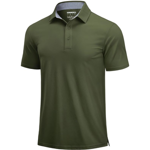 Chemises polo de golf pour hommes, coupe ajustée, manches courtes, respirantes, grandes tailles, fabriquées au Bangladesh - Product Image 1