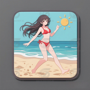 แผ่นยางรองยางสำหรับสาวอะนิเมะเซ็กซี่-ป้าย PVC แบบกำหนดเองสำหรับเสื้อผ้าเป้แจ็คเก็ตหมวกและคอสเพลย์-ตัวเลือกการออกแบบทรงกลมและสี่เหลี่ยม - Product Image 4