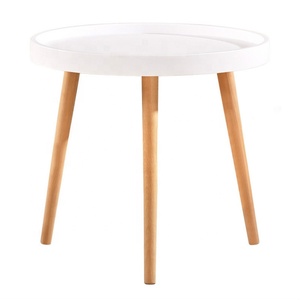 Japanese Style Birch Round Living Room Furniture Center <strong>Table</strong> Three Wood <strong>Legs</strong> <strong>Coffee</strong> <strong>Table</strong> Round Small <strong>Table</strong> Wood <strong>Legs</strong> - Product Image 1