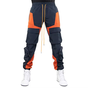 Pantalones Jogger Cargo Casuales para Hombre de Alta Calidad, Cintura Media, Cierre con Cordón, Bolsillos, Ligeros, Transpirables, Estilo Urbano, MOQ Bajo - Product Image 1