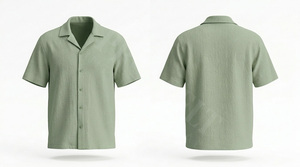 เสื้อเชิ้ตคอปกติดกระดุมสำหรับฤดูร้อนเสื้อเชิ้ตลำลองผ้าฝ้ายน้ำหนักเบาระบายอากาศ - Product Image 4