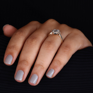 14K 18K <b>Gold</b> 2CT Oval Cut Halo Diamond <b>Vintage</b> Art Deco Engagement & Wedding Bridal <b>Ring</b> for Women Luxury Jewelry - Product Image 2