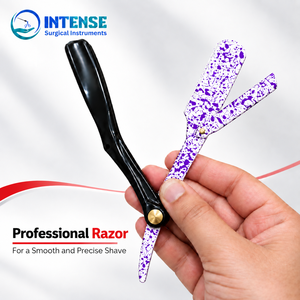Custom Barber <b>Straight</b> Razor Folding Hair Cutting Razor Professional Salon Hair Styling Thinning Shaper Razor Tool - Product Image 1