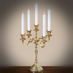 Élégant chandelier en métal à plusieurs bras, centre de table pour événements de mariage, décoration élégante pour table à manger et maison. - Product Image 1