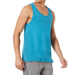 Men's plus size quick dry tank Custom plus size tank top New arrival breathable tank High quality plus size tank top gym singlet - Product Image 3