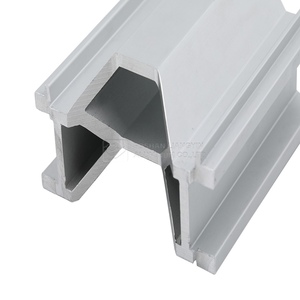 Profil en alliage d'aluminium SolarMount Série 6000 OEM pour services de soudage et découpe de murs en verre, forme angulaire, tempérage O~H112, livraison en 7 jours - Product Image 3