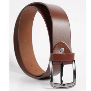 Cinturón de Cuero Vacuno Genuino de Lujo, Transpirable, con Hebilla Cuadrada de Aleación para Hombre, Estilo Casual, Venta Caliente en Pakistán, Logotipo Personalizado, Nueva Moda - Product Image 1