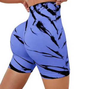 Latest Women's Summer Running Shorts Quick Dry High Waisted Athletic Short 2 in 1 Workout Gym Shorts with Zipper Pockets - Product Image 6