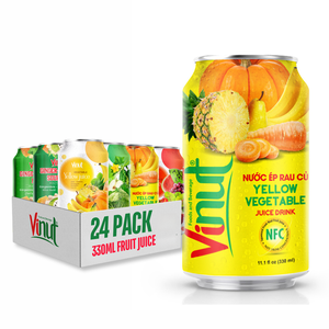 Boisson de jus de légumes 330ml 24 canettes carton boîte sans sucre OEM ODM marque privée échantillon gratuit prix d'usine premium - Product Image 1