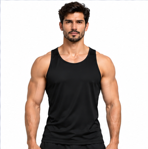 Mens Gym Tank Top High Quality Breathable <b>Muscle</b> <b>Vest</b> Quick Dry Fitness Sportswear Sleeveless Singlet Custom Logo Plus Size OEM - Product Image 6
