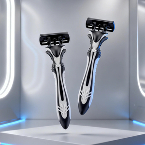 Safety <b>Razor</b> Men's 6 Blade Safety <b>Razor</b> With Replaceable Blades Features A Non Slip Handle Made Of Durable Stainless Steel - Product Image 6