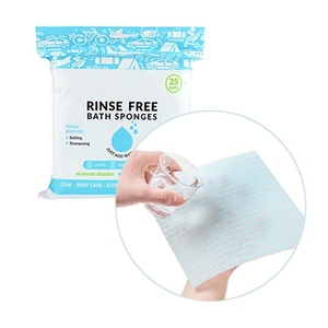 <span class=keywords><strong>Esponjas</strong></span> de baño <span class=keywords><strong>desechables</strong></span> OEM paño jabonoso sin enjuague para personas que no pueden bañarse paños con jabón para después de la cirugía - Product Image 1