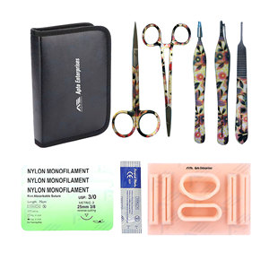 Skin Suture Pad Practice Module Suture <b>Kit</b> Surgical Medic Instruments Medic Tools Professional Surgical Sutures Medic <b>Kit</b> - Product Image 1