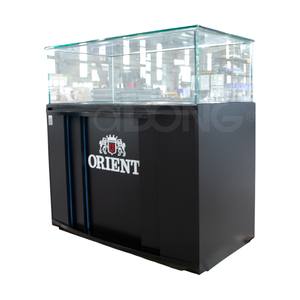 Vitrina de Vidrio Negro Premium Personalizada con Iluminación LED, Impermeable y Ecológica para Exhibición Minorista, ADong A56, Fabricante Vietnam OEM - Product Image 1