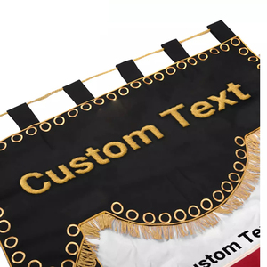 Customizable <b>Machine</b> Embroidery Design for Masonic Knights Templar Commandery Banner Brand New Customized Embroidered Portable - Product Image 2
