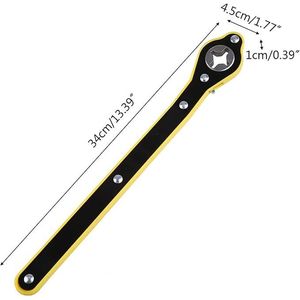 Chiave a Cricchetto Automatica a 360 Gradi con Design a Manopola Anteriore e Posteriore, Utensile Manuale per Situazioni di Emergenza - Product Image 2