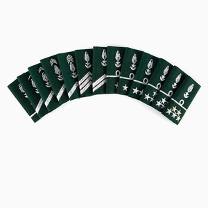 Epaulettes Bordados Personalizados de Alta Calidad 2026, Accesorios de Rango para Uniformes, Fabricación Bajo Demanda OEM - Product Image 2
