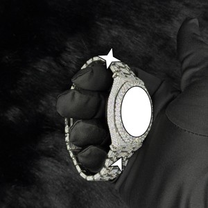 Reloj de Acero Inoxidable Premium con Diamantes de Moissanita, Movimiento Mecánico, Revestimiento Antidecoloración para Ocasiones Especiales, Venta al Por Mayor - Product Image 4