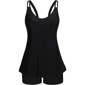 Women's <b>Plus</b> <b>Size</b> <b>Tankini</b> Swim Set With Shorts Lightweight Beachwear Bathing Suit For Summer - Product Image 5