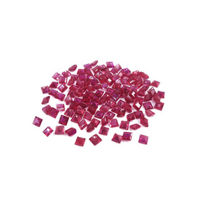 Rubis naturels de Bangkok, carrés calibrés de 4 mm, pierres précieuses de rubis naturelles facettées, prêtes à l'emploi pour la fabrication de bijoux - Product Image 2