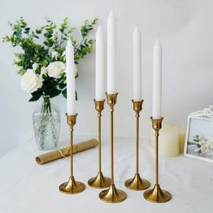 Luxury Solid <b>Brass</b> <b>Candle</b> <b>Stick</b> Holders For Home Interior Wedding Celebration Party Event Dining Table Centerpiece Special Decor - Product Image 6