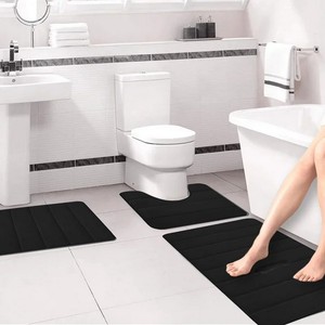 Alfombrillas de Baño de Algodón Ecológicas con Diseño de Ganchillo, Personalizadas, Antideslizantes, con Patrón Geométrico, Buen Precio, Nueva Llegada - Product Image 2