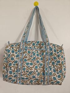 กระเป๋าผ้าฝ้ายสไตล์โบฮีเมียนแบบขายส่ง กระเป๋าสะพายไหล่แบบมีซิป ขนาดสั่งทำได้ กระเป๋าสำหรับเดินทางค้างคืน ซักได้ ใช้สำหรับเดินทางและออกกำลังกาย - Product Image 5