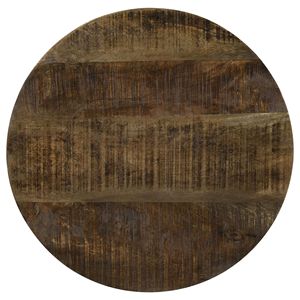 Tavolino da Caffè con Base a Tamburo Naturale e Nera - Product Image 4