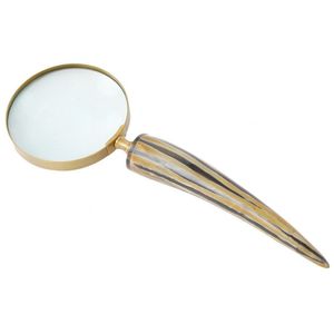 Exclusive Buffalo Horn Magnifying Glass <b>Solid</b> Brass Vintage Handmade Decorative Reading <b>Desk</b> Gift Accessory - Product Image 4