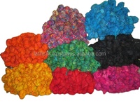 Fil de soie sari recyclé ou fil de soie de l'Himalaya filé à la main déchets de soie de mûrier fil pour tissage touffetage tricot crochet art & artisanat