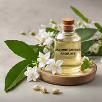 Huile de massage au jasmin 100% pure de qualité supérieure, extrait par solvant, flacon élégant en verre et bouchon doré, pour usage personnel et cadeaux - Product Image 5