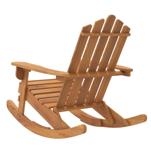 Silla de Jardín Resistente para Interiores y Exteriores, Muebles Modernos Minh Phuoc, Acacia OEM/ODM, Silla Mecedora Adirondack de Poliéster - Product Image 6