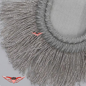 Epaulettes de Hombro Bordadas en Gris KEW, Estilo Napoleónico Francés, Accesorio de Prenda Elegante - Product Image 2