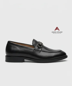 Asken Atelier <b>Men's</b> Premium Loafers Slip-On Dress <b>Shoes</b> Toe Metal Buckle PU Leather Upper Breathable Lightweight for Formal - Product Image 2