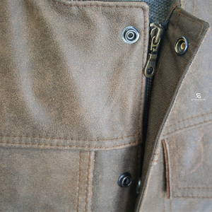 Gilet en cuir pour homme OEM ODM Personnalisé Vente en gros Veste sans manches de motard pour adultes Blouson moto Décontracté Haut de gamme 2026 - Product Image 4