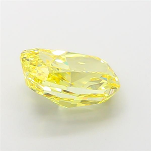 Coqueta piedra preciosa de diamante sintético cultivado en laboratorio, color amarillo intenso, corte excelente, 2.87 quilates, claridad VS1, certificado IGI. - Product Image 2