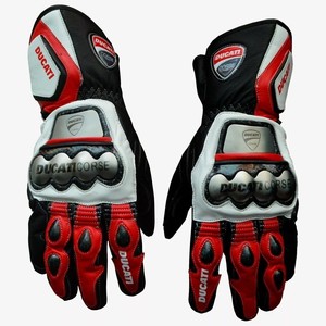 Guantes de Motocicleta Ducati, de Cuero Premium, Completos, Impermeables, Resistentes al Viento, Unisex, Universales, para Todas las Estaciones, para Carreras y Actividades al Aire Libre - Product Image 1