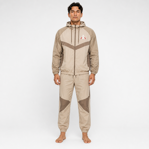Fashion Men Windbreaker <b>Tracksuit</b> Featuring Full Zip Jacket Matching Pants And Premium Quality Construction For Wholesale Supply - Product Image 1