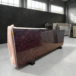 Best Quality Cat Eyes Brown Granite High Strength Natural <b>Stone</b> Slabs for Countertops Vanity Tops Flooring and Outdoor - Product Image 5