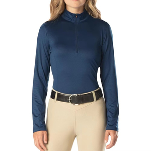 Breathable Horse Equestrian Shirt With <b>Long</b> <b>Sleeves</b> Horse Riding Women <b>Base</b> <b>Layers</b> Custom Design Show Shirts - Product Image 1