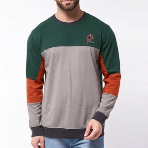 T-shirt à manches longues en coton naturel pour homme, t-shirts élégants à col rond, vente en gros de t-shirts thermiques pour homme avec impression de design personnalisé - Product Image 1