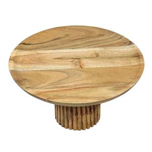 Bandeja de Madera de Acacia Natural para Servir Pasteles y Postres, Soporte para Muffins, Utensilios para Mesa de Comedor - Product Image 5