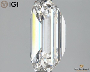 Diamant de laboratoire CVD de 2,50 carats, taille émeraude, choix exclusif, qualité excellente, couleur F, clarté VS1, certificat IGI - Product Image 5