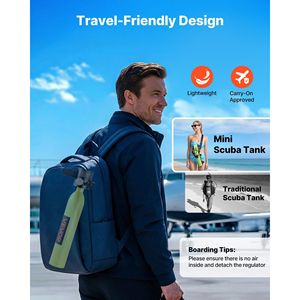 Tanque de Buceo Portátil de 0.5L, Cilindro de Respiración Subacuático Reutilizable, 10 Minutos de Tiempo de Buceo - Product Image 6