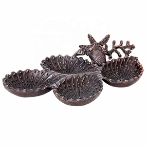 Decorative Aluminum Tableware Bowl Sea Theme Bowl and Platter Serving Bowl Aluminium Decorative Objects Decor Item From India - Product Image 1