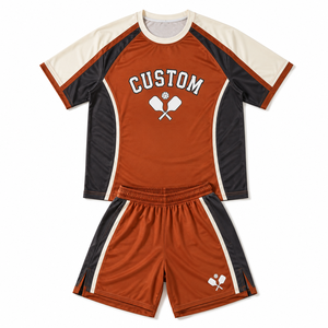 Conjunto de Jersey de Pickleball Personalizable y Transpirable, Impresión por Transferencia de Calor, 100% Poliéster, Pantalones Cortos con Cintura Elástica, Unisex, para Adultos - Product Image 4